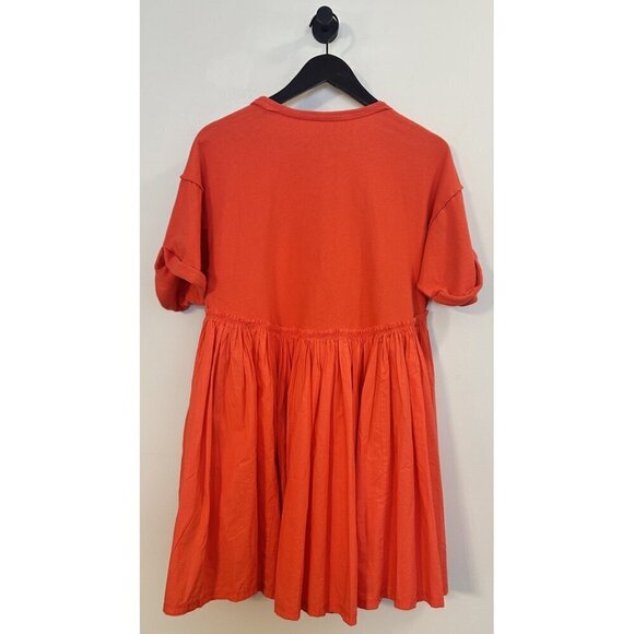 FREE PEOPLE Catalina Mixed Media Minidress in Radiant Watermelon Size X-Small - Picture 8 of 16